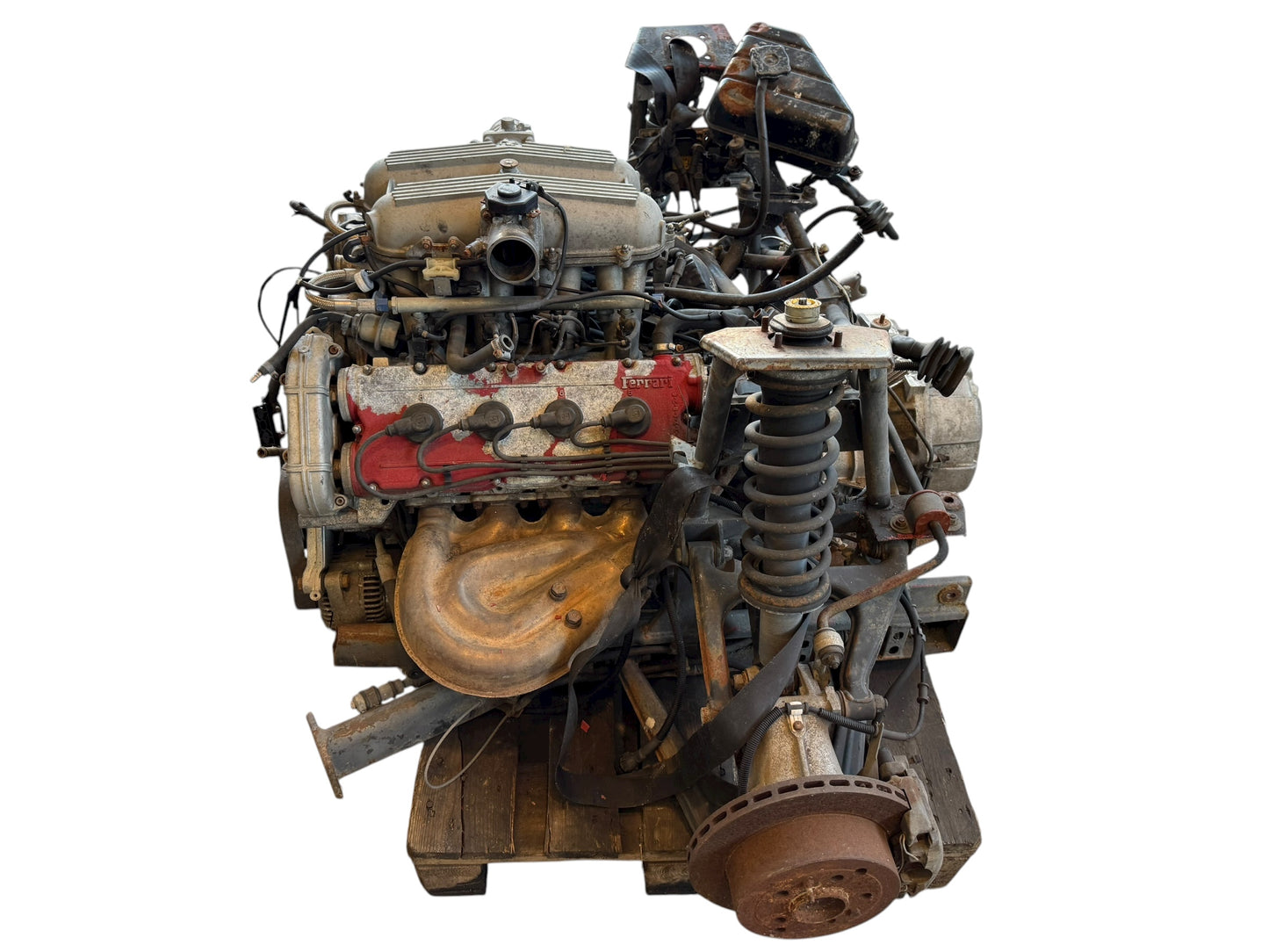 Ferrari 348 Motor ,Getriebe und hinterer Rahmen