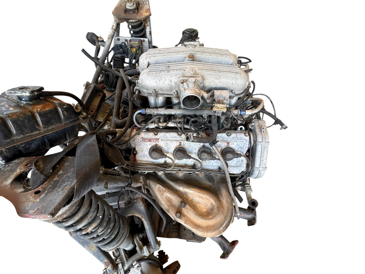 Ferrari 348 Motor ,Getriebe und hinterer Rahmen