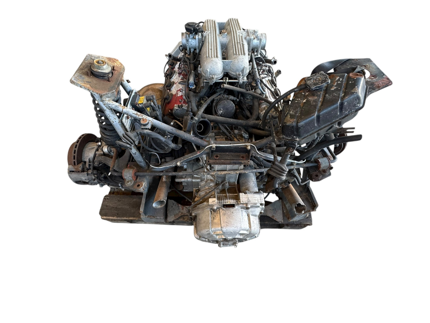 Ferrari 348 Motor ,Getriebe und hinterer Rahmen