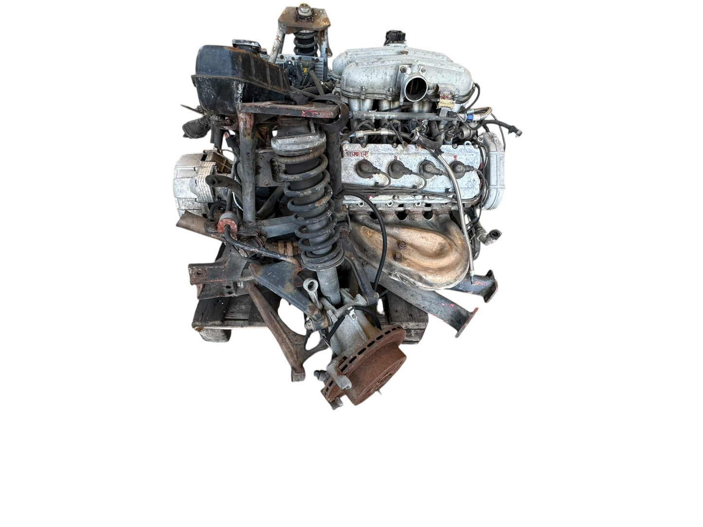 Ferrari 348 Motor ,Getriebe und hinterer Rahmen