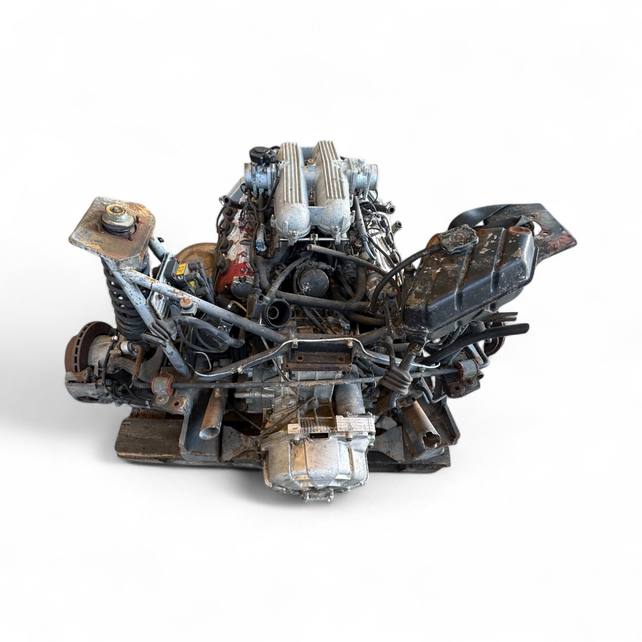 Ferrari 348 Motor ,Getriebe und hinterer Rahmen